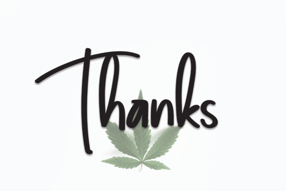 Weed Font Poster 8