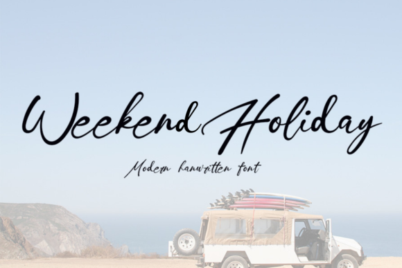 Weekend Holiday Font Poster 1