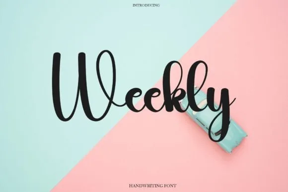 Weekly Font Weekly Font Poster 1