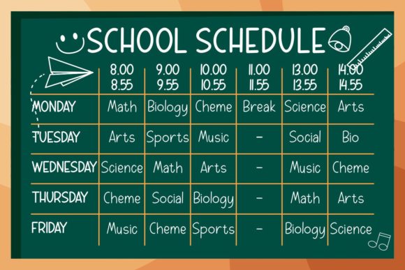 Weekly Planner Font Poster 6