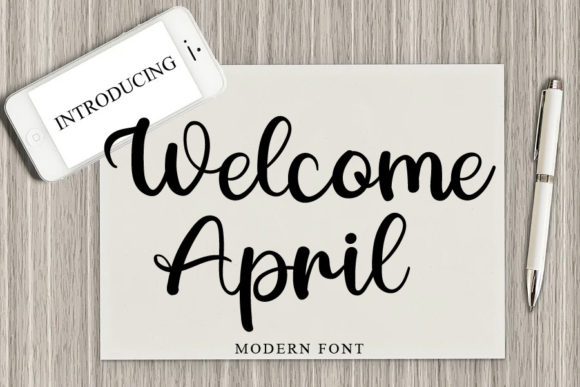 Welcome April Font Poster 1