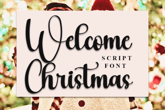 Welcome Christmas Font Poster 1