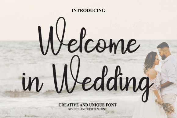 Welcome in Wedding Font Poster 1