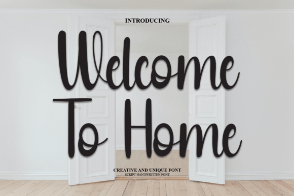 Welcome to Home Font Welcome to Home Font Poster 1