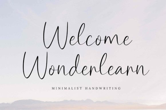 Welcome Wonderlearn Font