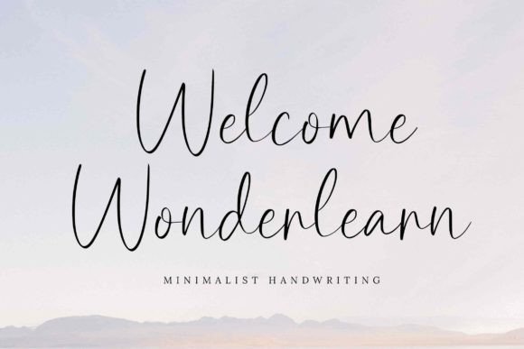 Welcome Wonderlearn Font Poster 1