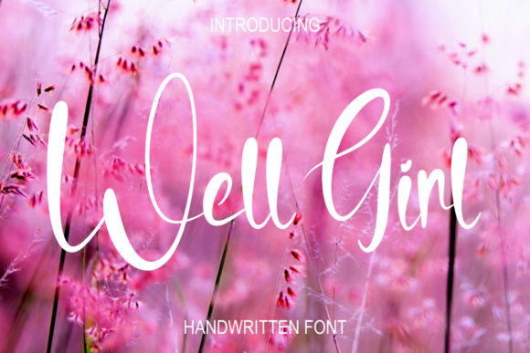 Well Girl Font Poster 1