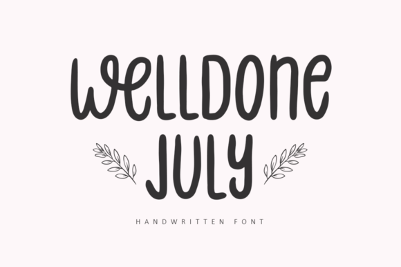 Welldone July Font Poster 1