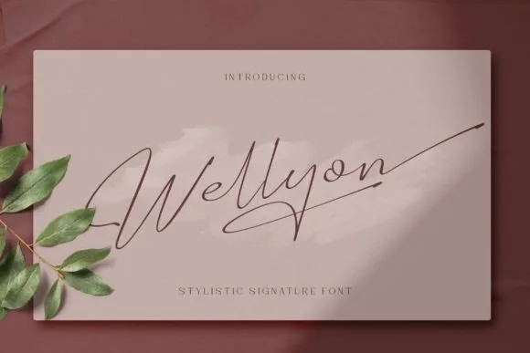 Wellyon Font Wellyon Font Poster 1