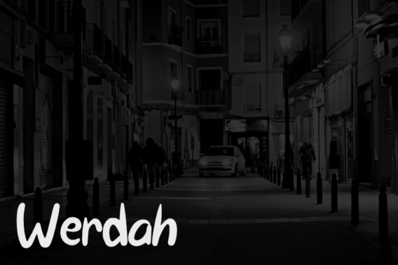 Werdah Font Poster 4