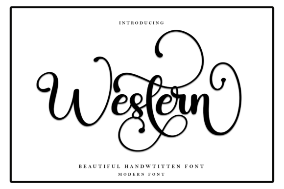 Western Font Poster 1