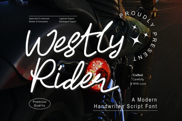 Westly Rider Font Poster 1