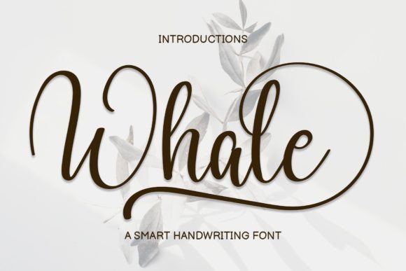 Whale Font Poster 1