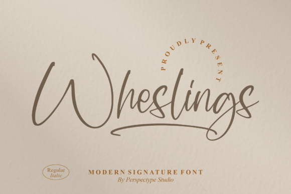 Wheslings Font Poster 1