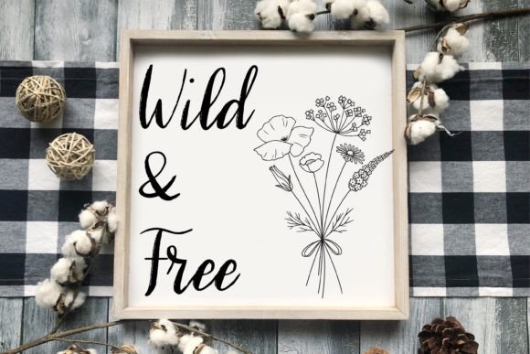 White Orchid Font Poster 5