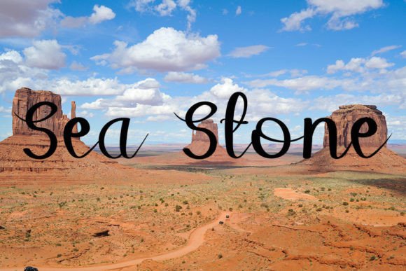 White Sand Font Poster 4