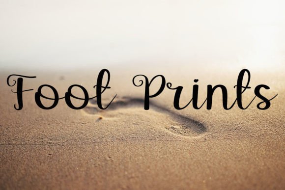 White Sand Font Poster 5
