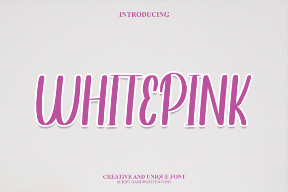 Whitepink Font Poster 1