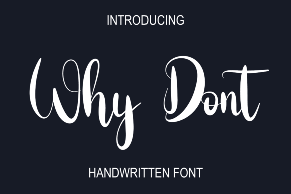 Why Dont Font Poster 1