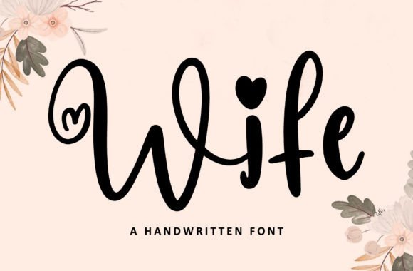 Wife Font Poster 1