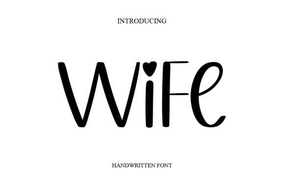 Wife Font Poster 1