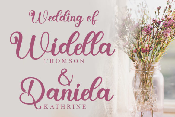 Wife Font Poster 2