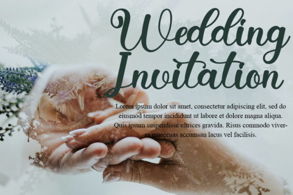 Wife Font Poster 3