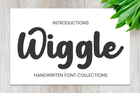 Wiggle Font Poster 1