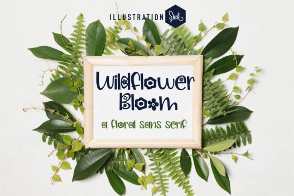 Wildflower Bloom Font Poster 1