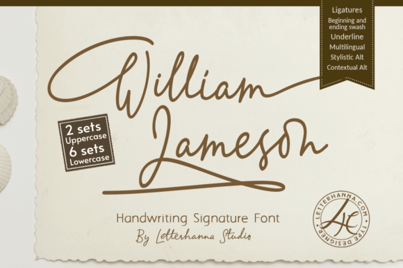 William Jameson Font Poster 1