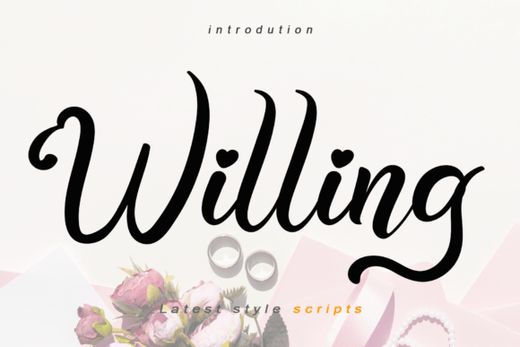 Willing Font Willing Font Poster 1