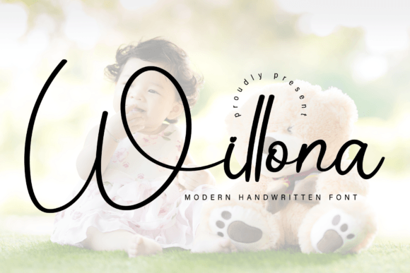 Willona Font Willona Font Poster 1