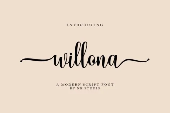 Willona Font Willona Font Poster 1