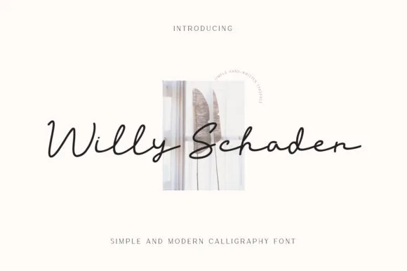 Willy Schaden Font Willy Schaden Font Poster 1