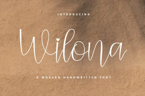 Wilona Font Wilona Font Poster 1