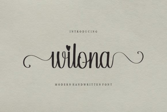 Wilona Font Poster 1