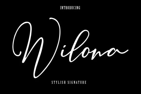 Wilona Font Wilona Font Poster 1