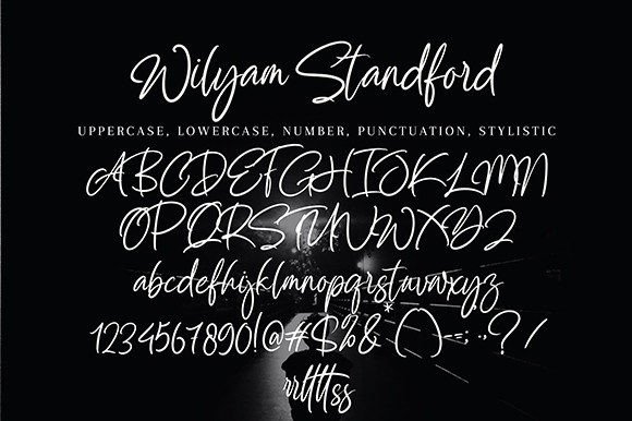 Wilyam Stanford Font Poster 10