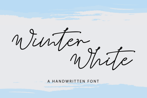 Wimter White Font Poster 1