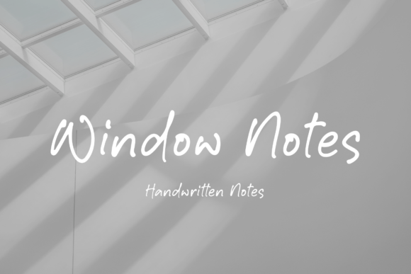 Window Notes Font Poster 1