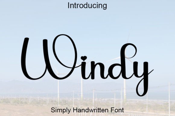 Windy Font Poster 1