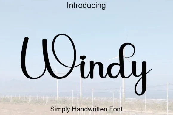 Windy Font Windy Font Poster 1