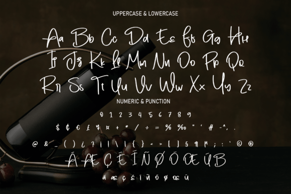 Wine Font Poster 7