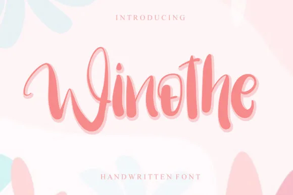 Winothe Font Winothe Font Poster 1
