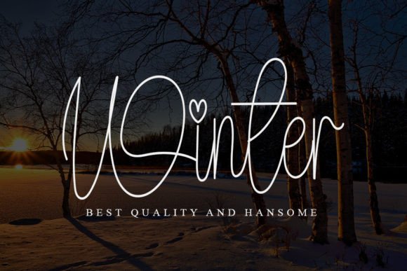 Winter Font Poster 1