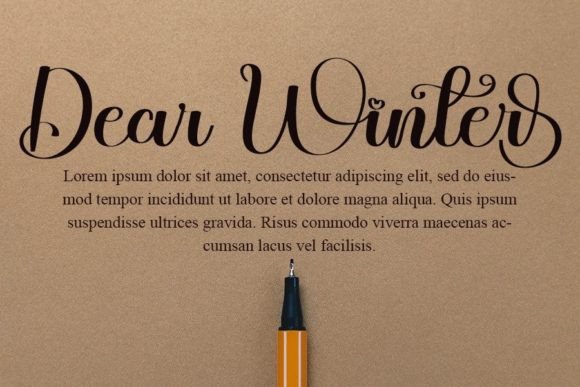 Winter Font Poster 7