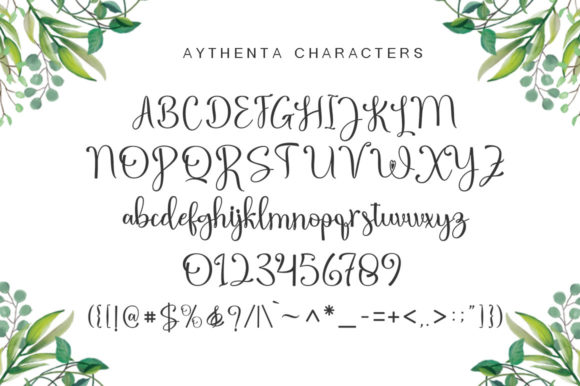 Winter Aythenta Font Poster 9