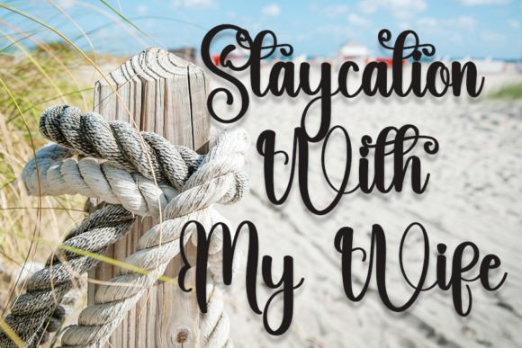 Winter Beach Font Poster 4
