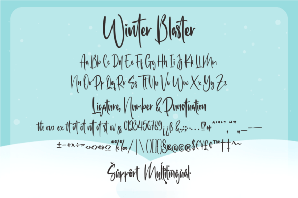 Winter Blaster Font Poster 8