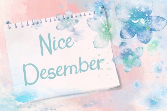 Winter Christmas Font Poster 4